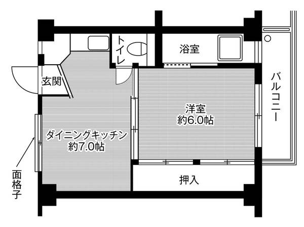 ビレッジハウス旭3号棟の間取り