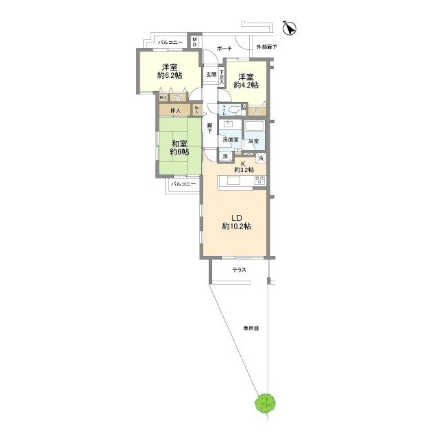東急ドエル・アルス横浜港南中央の間取り