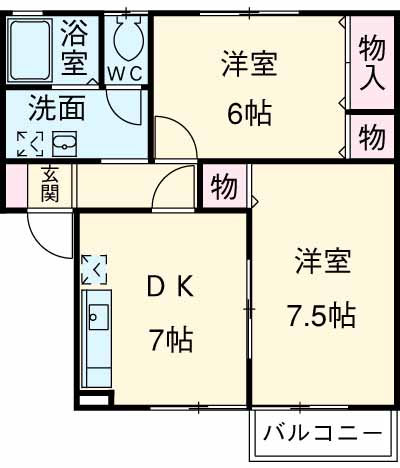 ジュネスユウ IIの間取り