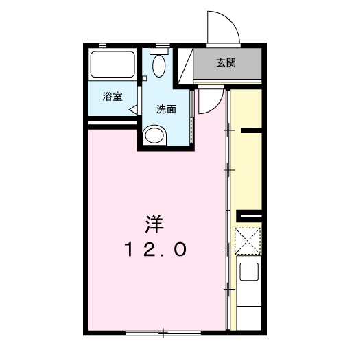 プランドール野中Aの間取り