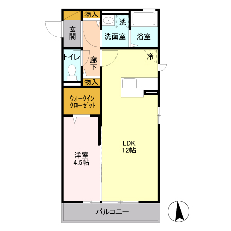 オルテシア Ⅱの間取り