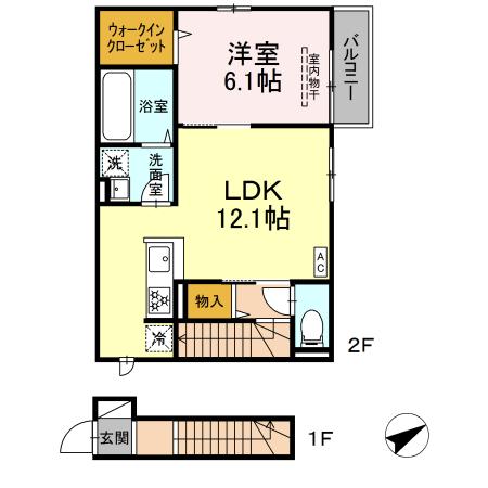 NSハイツ伊吹の間取り