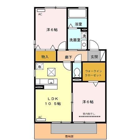 リビングタウン家代の里 Cの間取り