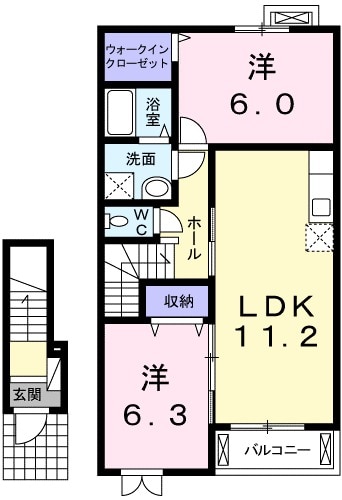 グリシーヌの間取り