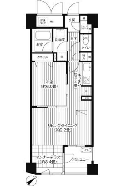 コスモリード新宿余丁町の間取り