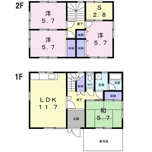 東小浜町戸建住宅の間取り