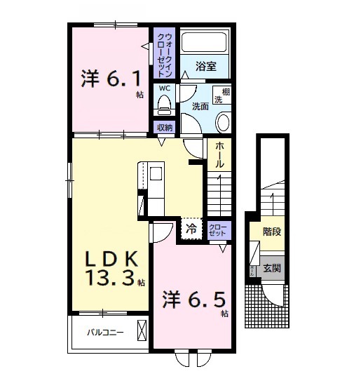 フルールメゾンDの間取り