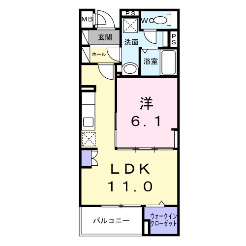 メゾングランディール新川崎の間取り