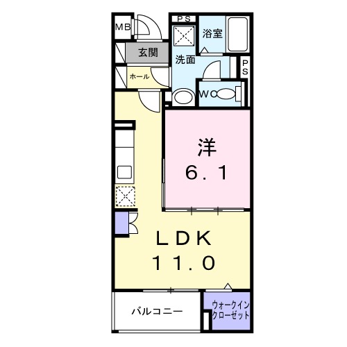 メゾングランディール新川崎の間取り