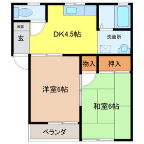 若林コーポの間取り