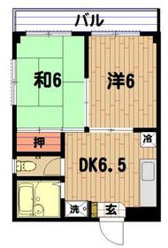 エステート木山・301号室の間取り
