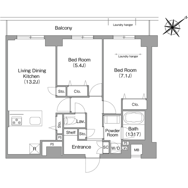 HF押上レジデンスの間取り