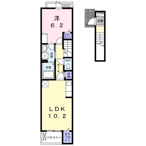 ヒカルサつくば要イーストⅢの間取り