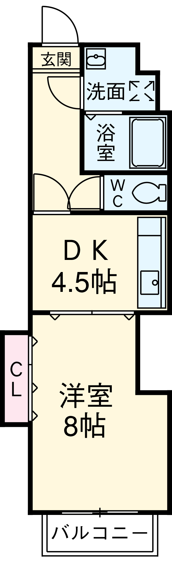 グランデ城西の間取り