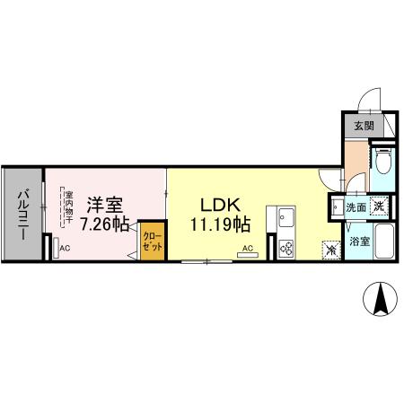 アヴァンス中村南の間取り