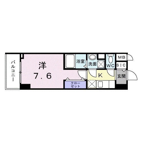 スアヴィス谷在家・02030号室の間取り