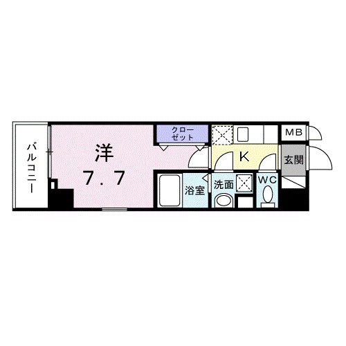 スアヴィス谷在家・07010号室の間取り