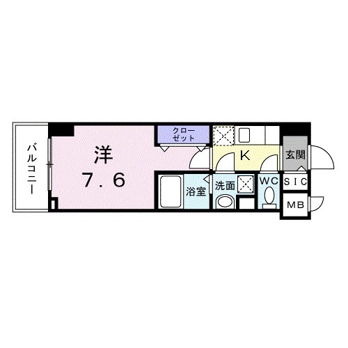 スアヴィス谷在家・07020号室の間取り