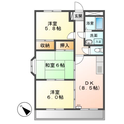 グリーンガーデンの間取り