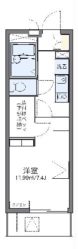 レオパレスクレールコートの間取り