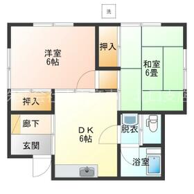 白糸台の完工年月(1979年12月)築の賃貸一戸建ての間取り