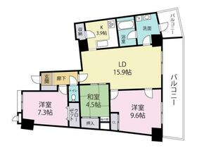 アイランドシティ・インフィニガーデンサウス棟の間取り