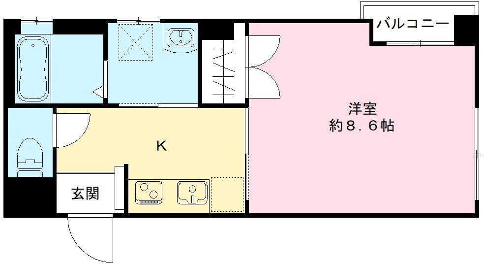 東本町パレスの間取り