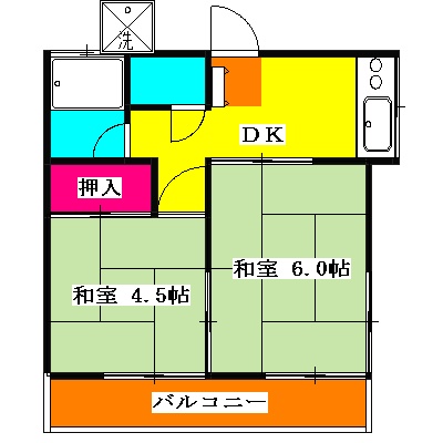 第一コーポ新河岸の間取り