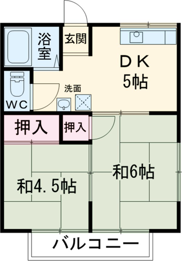 コーポタキザワⅠの間取り