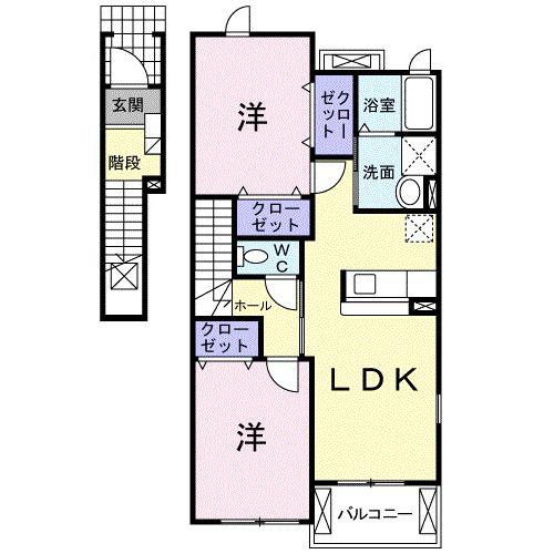 フィオーレⅡの間取り