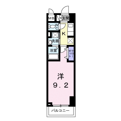 スアヴィス平塚八千代・08160号室の間取り