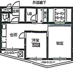 ワイケービー桜台の間取り
