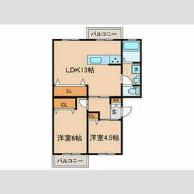 サンモール吉田の間取り