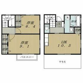 ビレッジみずの坂D棟の間取り