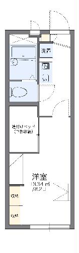 レオパレス慶弐番館・102号室の間取り
