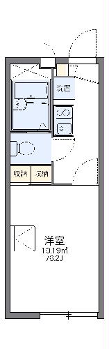 レオパレスハロー越谷の間取り