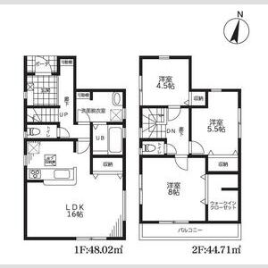 マイホームネクスト西羽生駅前 2号棟の間取り