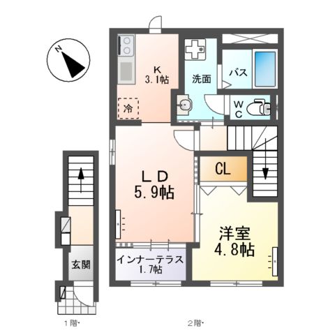 un poireau(アン ポワロー)の間取り