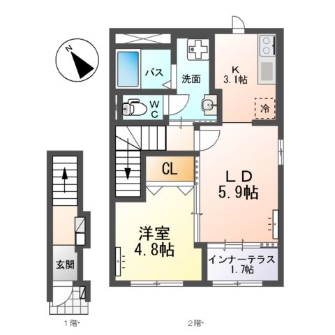 un poireau(アン ポワロー)の間取り