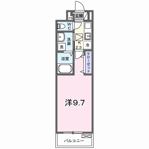 コーポハピネス白砂の間取り