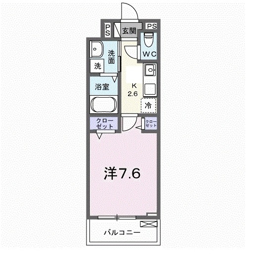 コーポハピネス白砂の間取り
