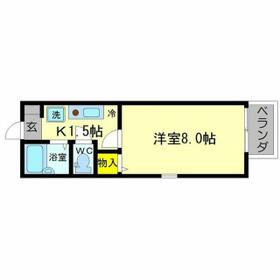 ハイツサン幸Ⅰの間取り