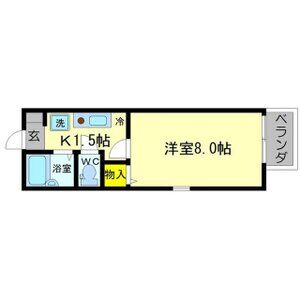 ハイツサン幸Ⅰの間取り