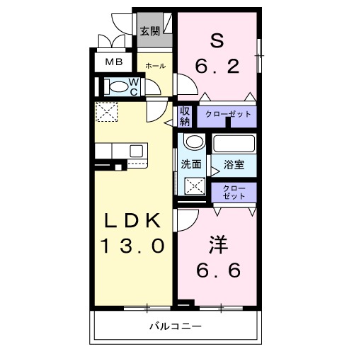 グロブナーコート丹波口の間取り