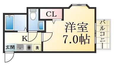 103号室の間取り