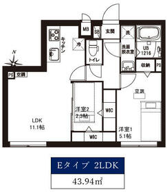 レピュア東大島駅前レジデンスの間取り