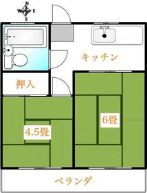 戸田コーポの間取り