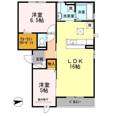 プルメリアの間取り