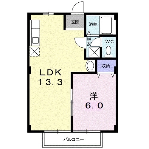 シティハイツ毛呂Bの間取り