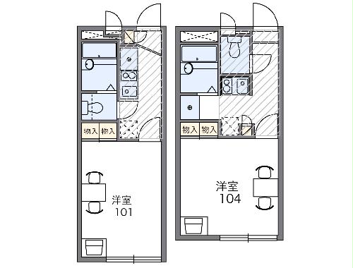 レオパレスMKアパートメントの間取り